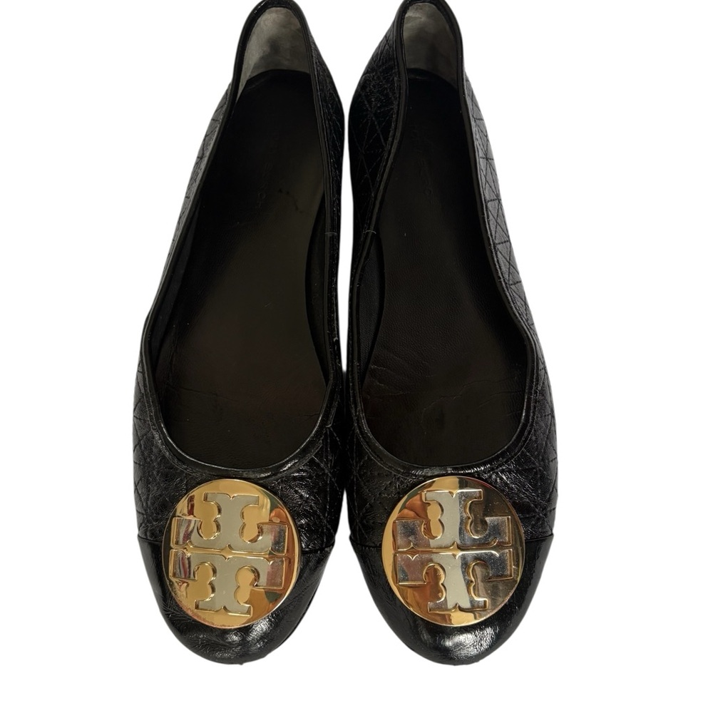 Tory Burch Claire Quilted Ballet Flat Size 7.5 - Picture 10 of 10